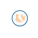 Hands and feet are developing