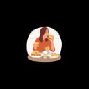 "Woman experiencing increased appetite during pregnancy, reaching for healthy snacks as part of prenatal nutrition and hormone changes"